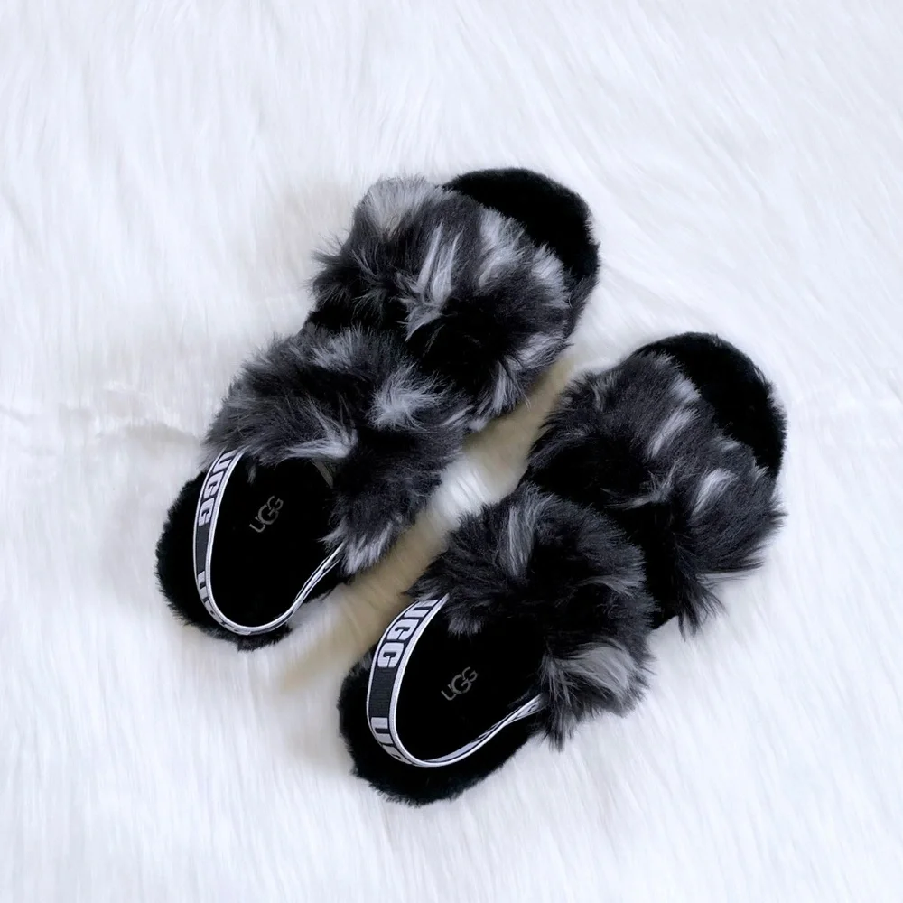 UGG Women’s Oh Yeah Spots Slide Slipper Sandals - Picture 2 of 7